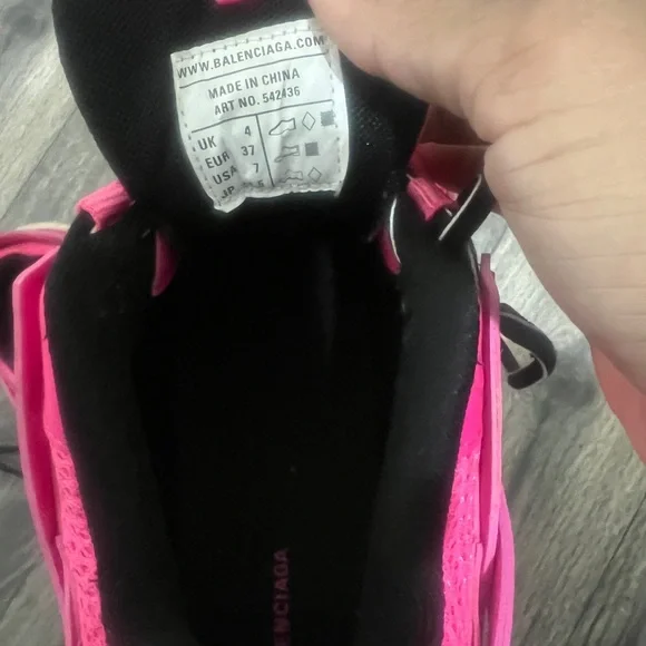 Balenciaga Hot Pink Women's Track Sneakers